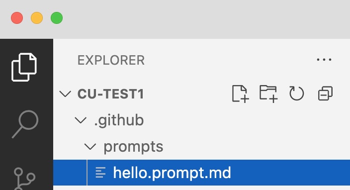 Copilot prompts folder