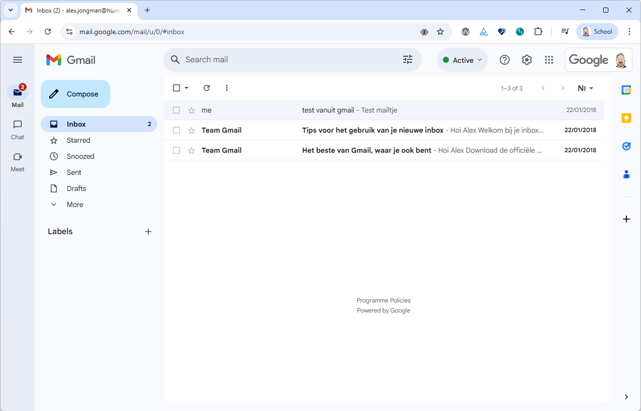 Google Mail application