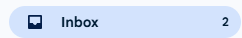Google Mail inbox button