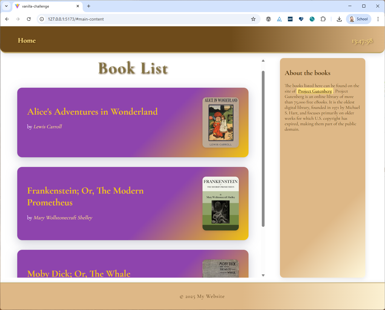 Book List Site